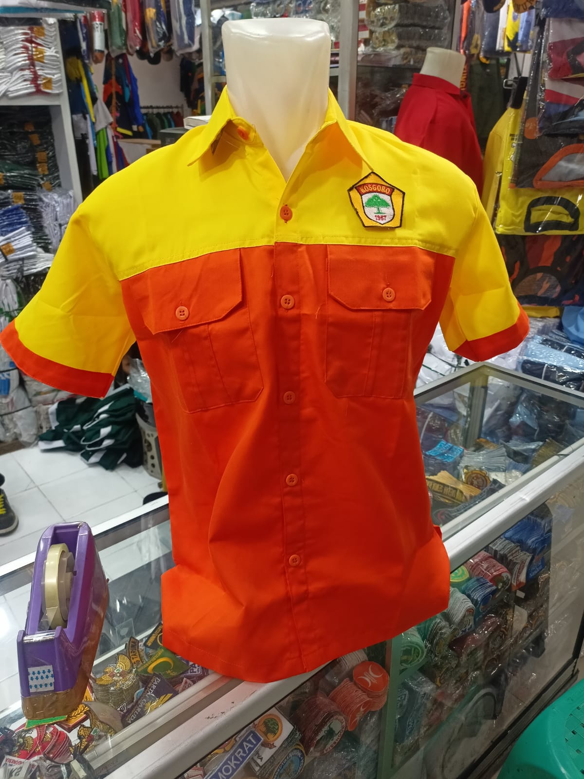 Kaos Orange Kuning